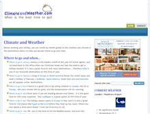 Tablet Screenshot of climateandweather.com